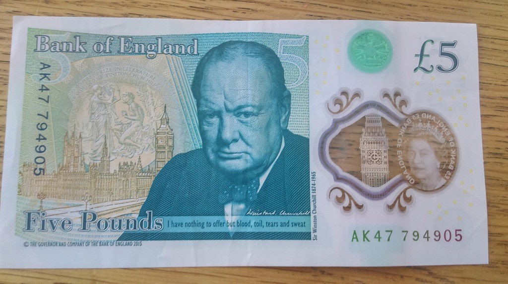 5 funtow brytyjskich x 3
