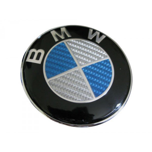 BMW 82mm CARBON NIEBIESKI EMBLEMAT 82m NOWY