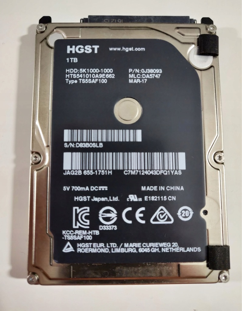 HGST HDD 2,5&quot; TS5SAF100 dysk twardy 1TB NOWY
