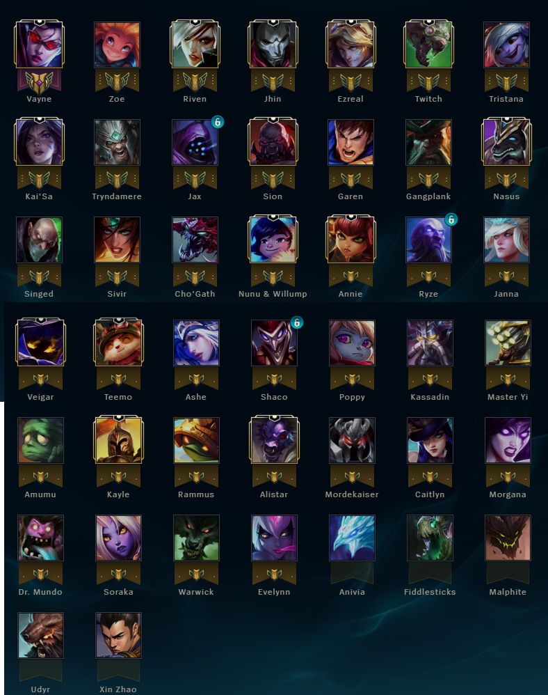 League of Legends LOL Konto EUNE 57LVL 44 POSTACIE