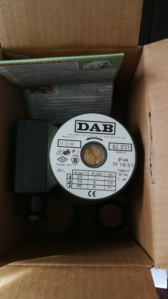 Pompa obiegowa do C.O. DAB VA 35/180