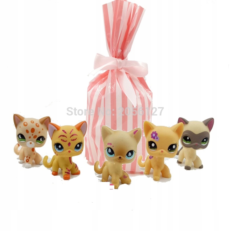 5SZTUK LPS ZESTAW KOTY UNIKAT LITTLEST PET SHOP