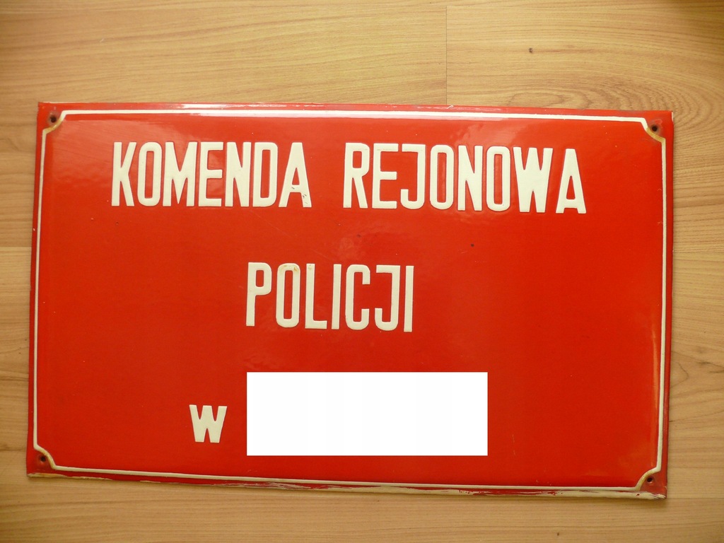 Tablica Policja,Milicja, MO, Komenda,Komisariat