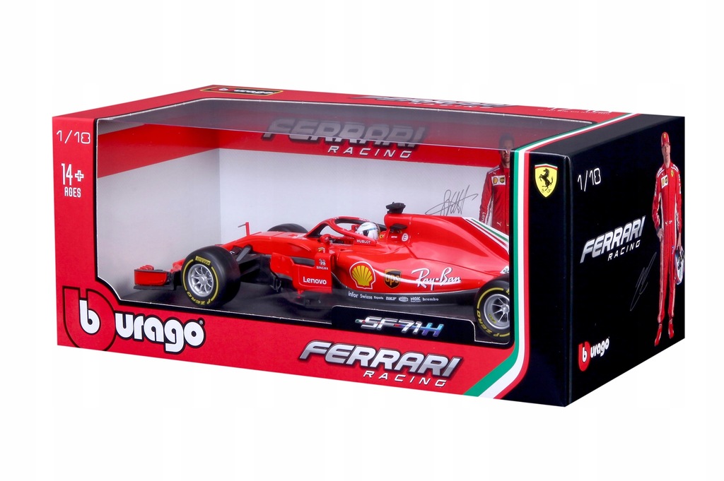 Bolid F1 Ferrari SF71-H 1:18 Bburago 16806