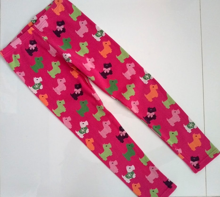 Gymboree legginsy pieski r. 122 7l