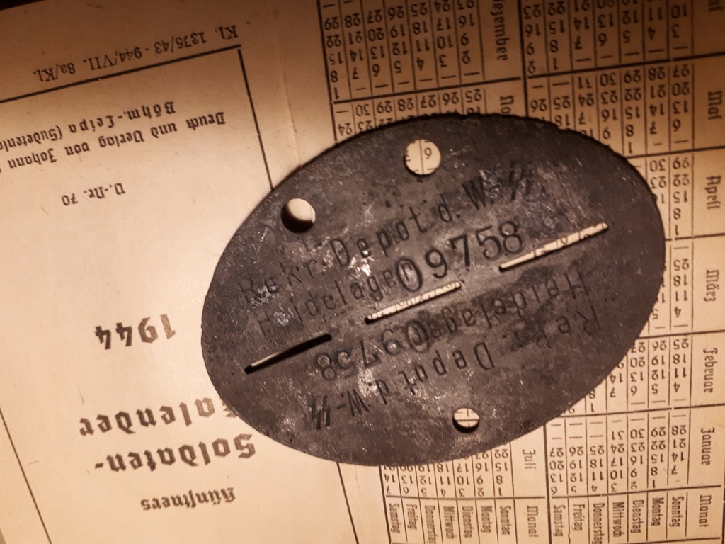 Nieśmiertelnik SS Heidelager Dębica -- Wiking