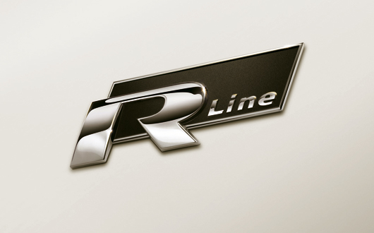Emblemat znaczek VW Volkswagen R-LINE - METAL