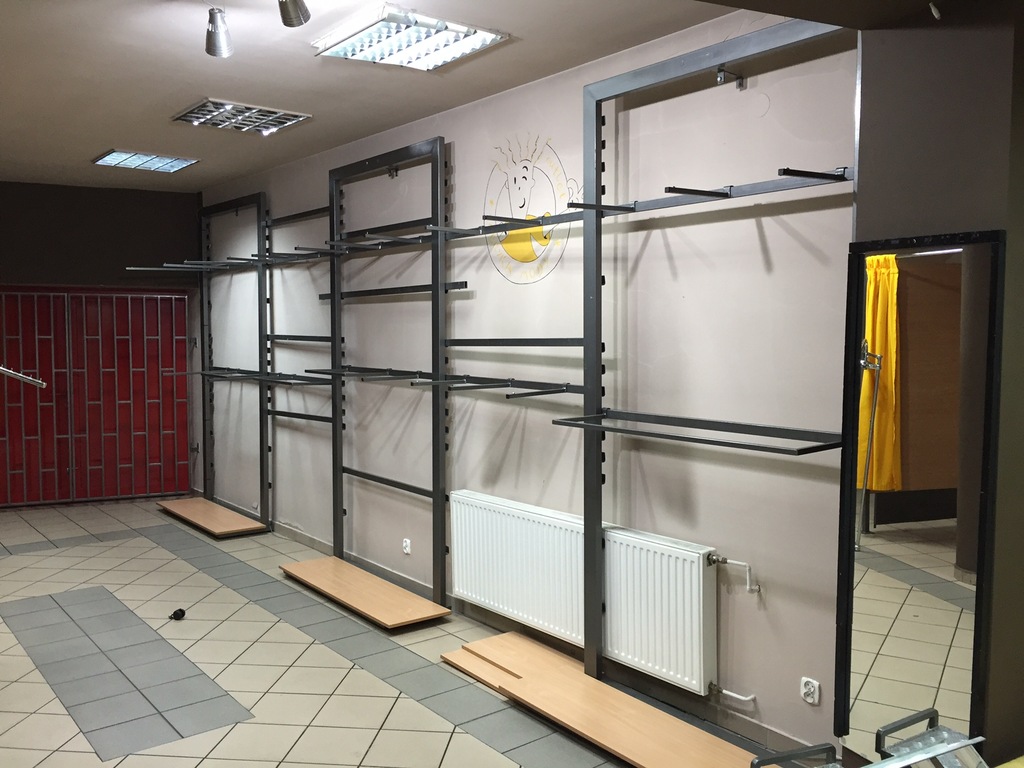 Wyposażenie sklepu meble regały sklepowe używane