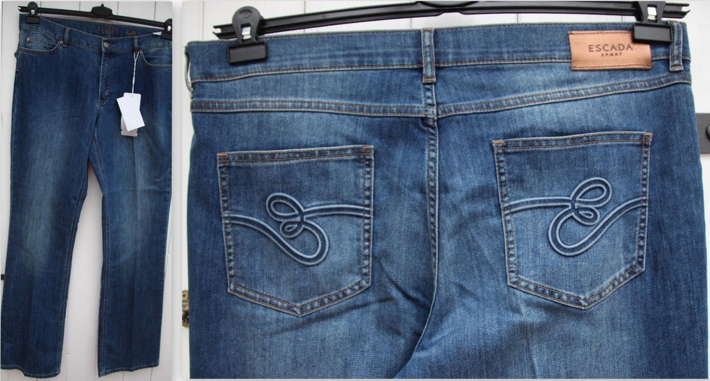 ESCADA klasyczne zgrabne jeansy duże 46 Niemcy
