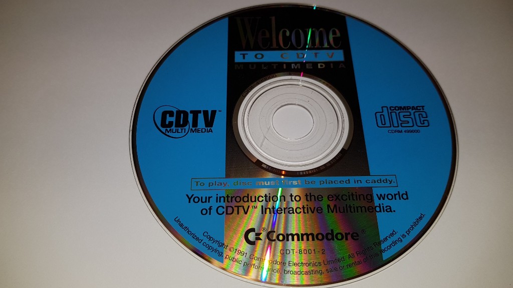 Amiga CDTV plyta Welcome to Cdtv