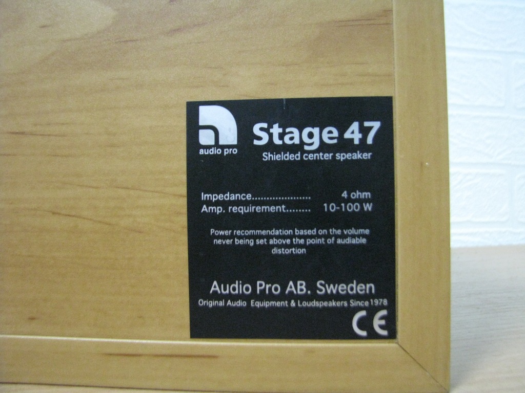 Audio Pro Stage 47 Głośnik centralny Audio PRO Stage 47 moc 100W - 7201880406 - oficjalne  archiwum Allegro