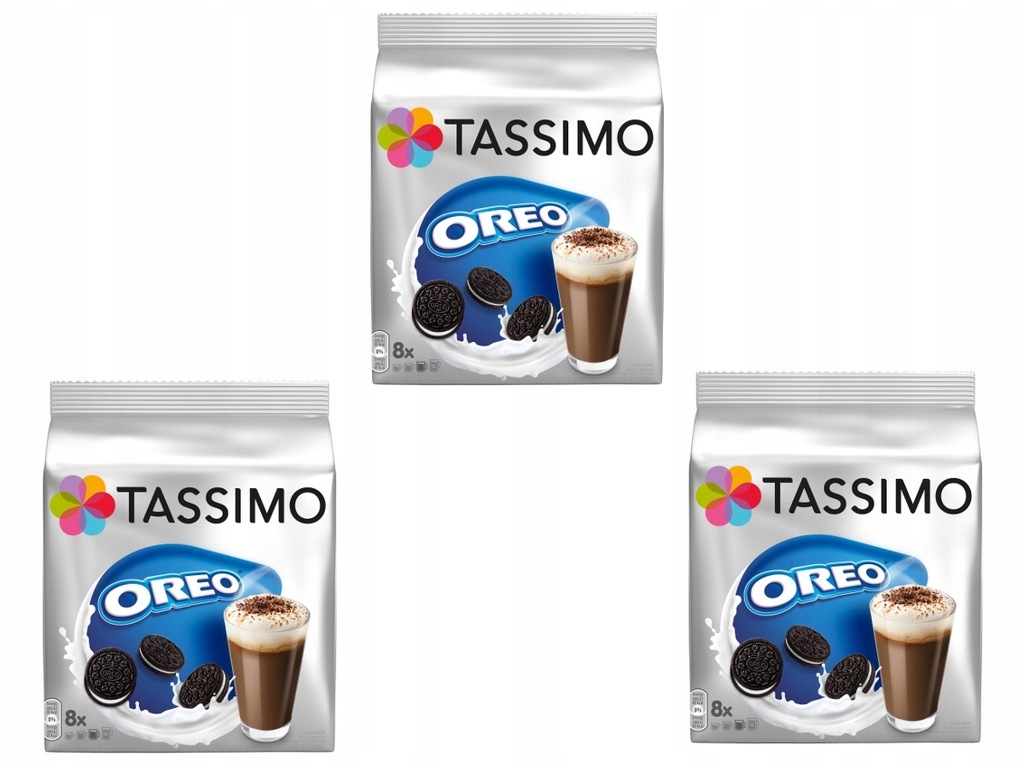 3xCzekolada w Kapsułkach Tassimo Oreo 24 Filiżanki