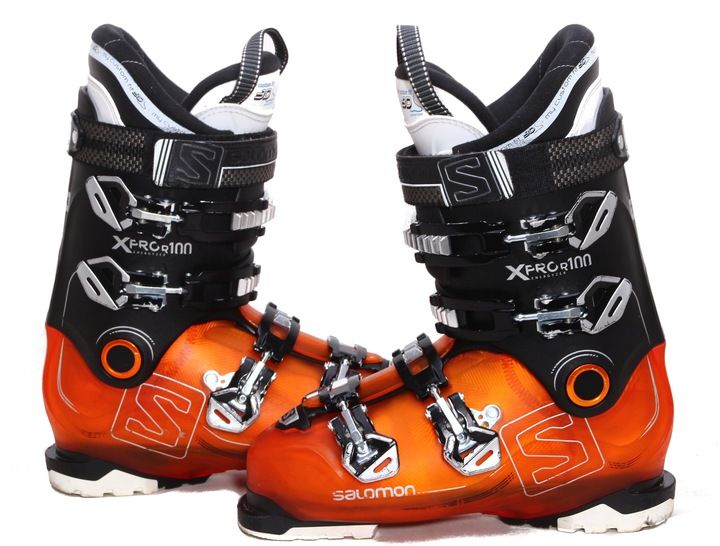 Schuhe Gebrauchte Ski Salomon Xpro R100 schwarz orange 49/31.5MP Qualität A 