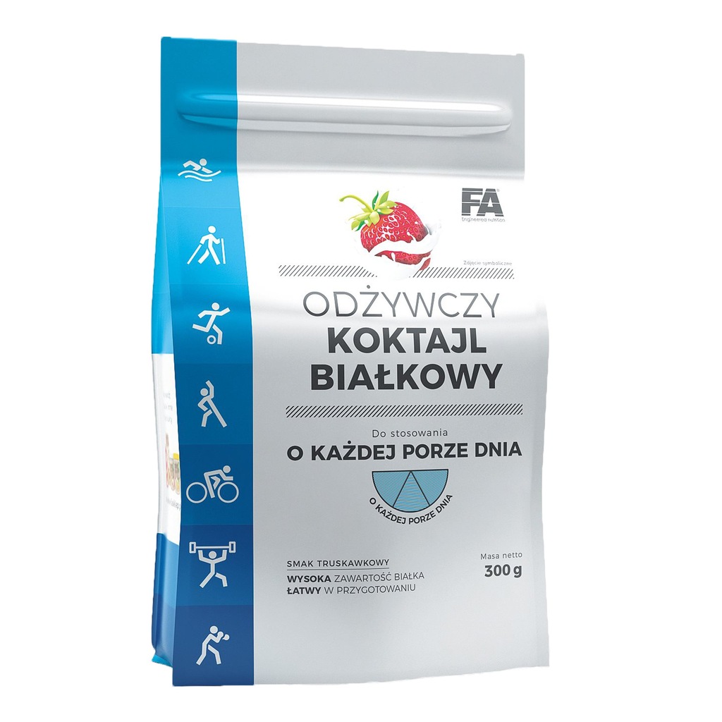 FA ODŻYWKA BIAŁKOWA KOKTAJL 300g BIAŁKO PROTEIN
