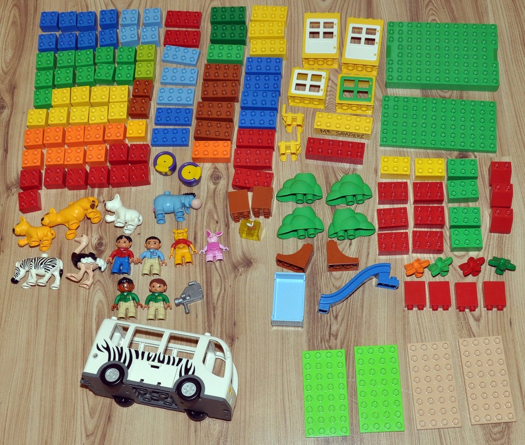 LEGO DUPLO duży zestaw 140 szt Puchatek + gratis