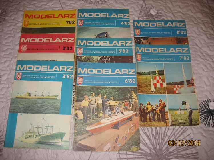 Modelarz rocznik 1982 (8 numerów)