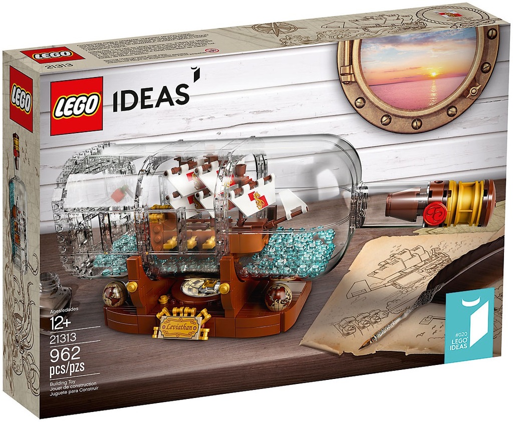 LEGO IDEAS 21313 Statek w butelce /SKLEP WROCŁAW/