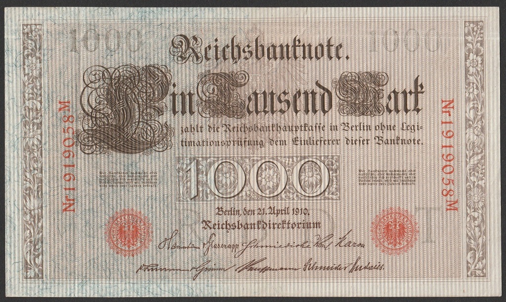 Niemcy  1000 marek  1910