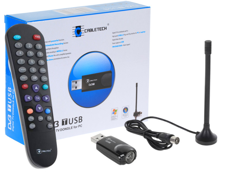TUNER DVBT TV USB KARTA TELEWIZYJNA PC + ANTENA