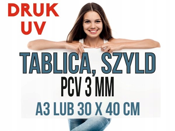 Szyld Tablica Pcv 3mm Projekt A3 Lub 30x40 Druk Uv 6970668132 Oficjalne Archiwum Allegro 9462