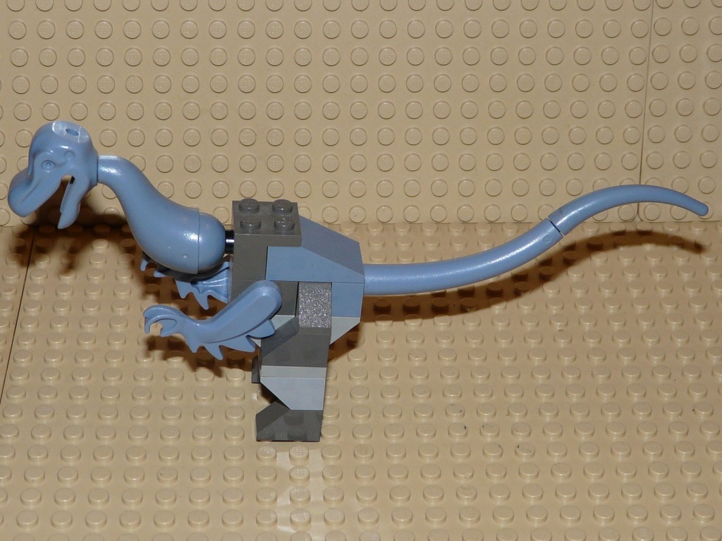 LEGO zwierzęta dinozaur niebieski 16 cm zoo Unikat