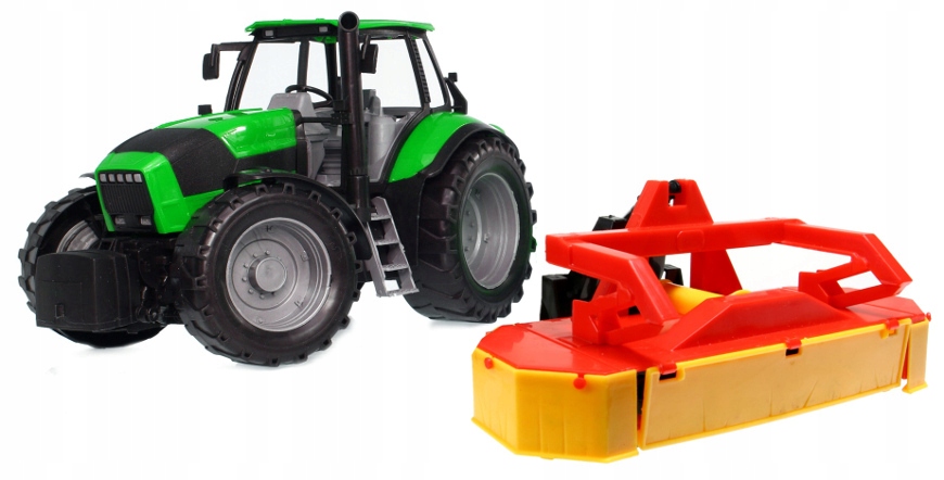 TRAKTOR z KOSIARKĄ ROTACYJNĄ Zabawka Ruch Skręt ZI