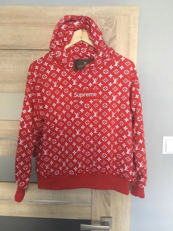 Bluza Supreme x Louis Vuitton LV czerwona Rozm.M L 7529130589