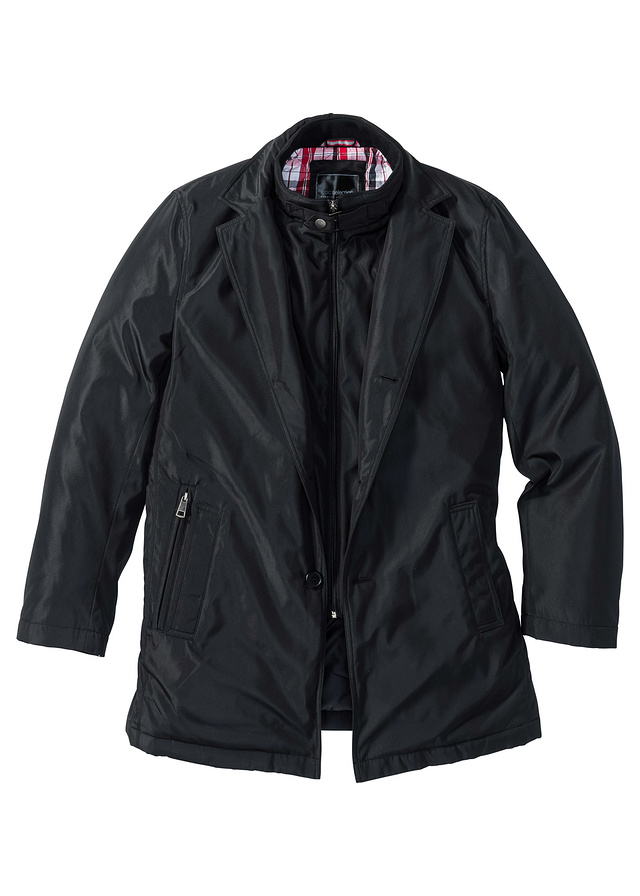 Krótki płaszcz zimowy czarny 52 L 939714 bonprix
