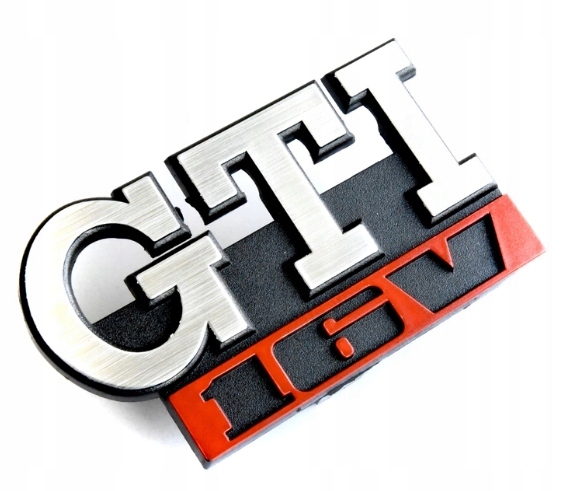 Emblemat znaczek logo atrapa grill GTI 16V VW Golf