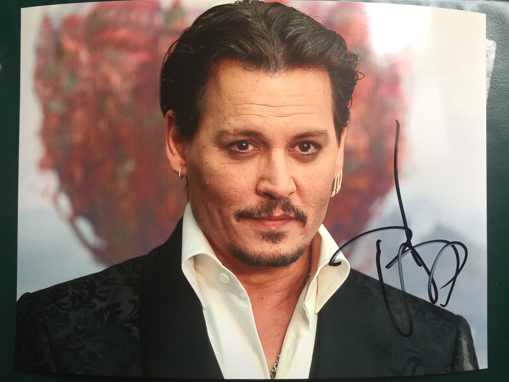 JOHNNY DEPP - oryginalny AUTOGRAF!