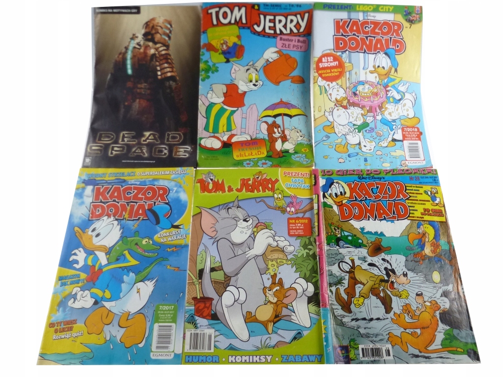 Komiksy Tom &amp; Jerry Kaczor Donald 10 sztuk