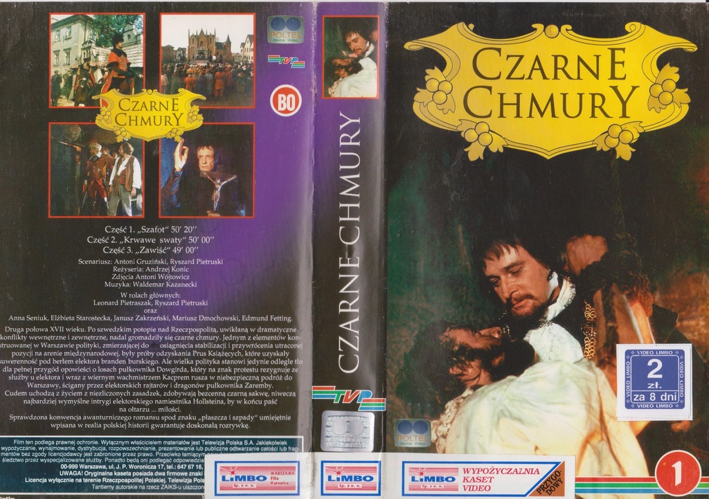 [VHS-318] CZARNE CHMURY cały serial na 4 kasetach