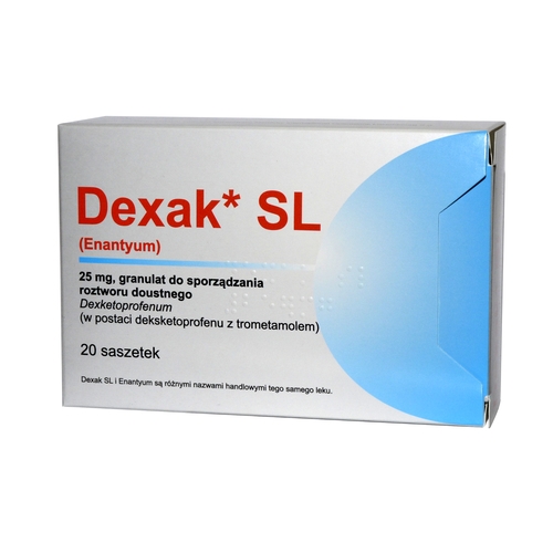 DEXAK SL 25 mg  20 saszetek APTEKA P-Ń