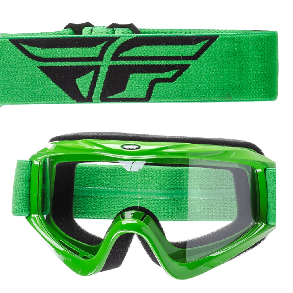 Gogle Cross Enduro Quad KAWASAKI FLY FOCUS Zielone