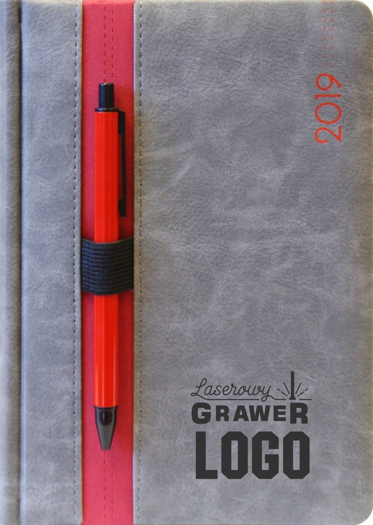Kalendarz książkowy A5 2019 LP22 GRAWER + GRATIS