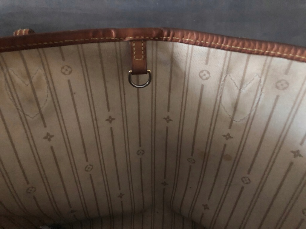 Torebka LOUIS VUITTON Neverfull jasna szachownica - 6974655659 - oficjalne  archiwum Allegro