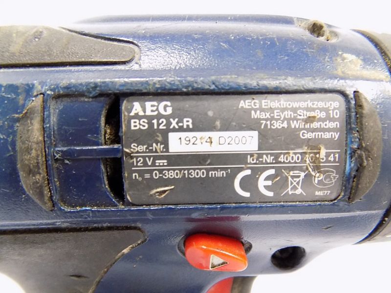 WKRĘTARKA AEG 12V BS 12 X-R ŁADOWARKA - 7332246490 - oficjalne archiwum ...