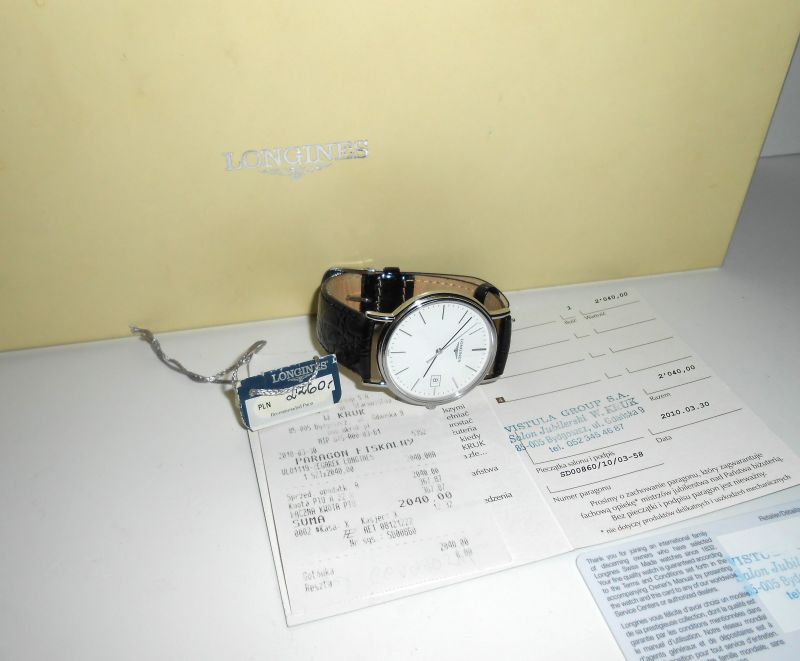 ZEGAREK LONGINES 47904122 Z W.KRUK DOWÓD ZAKUPU