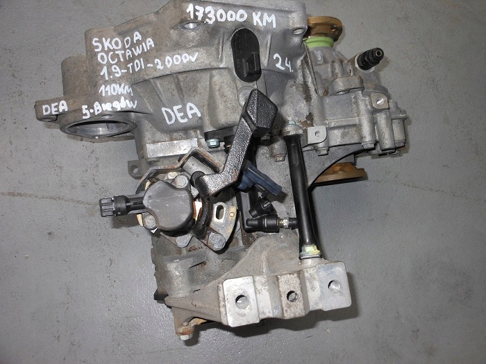 SKRZYNIA BIEGÓW SKODA OCTAVIA 1,9 TDI DEA 5- bieg