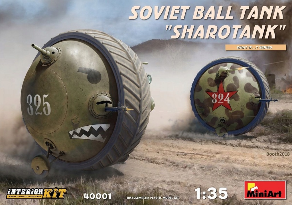 MINIART 40001 1:35 Soviet ball tank Sharotank w/in