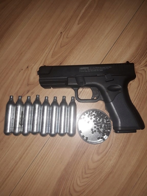 glock 17 crosmat t4 wiatrówka gwintowana gratisy