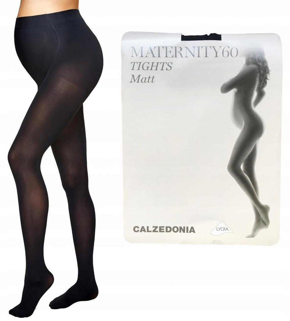 CALZEDONIA rajstopy ciążowe maternity czarne 3 M