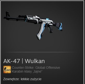 CSGO skin AK-47 Vulcan Minimal Wear TANIO