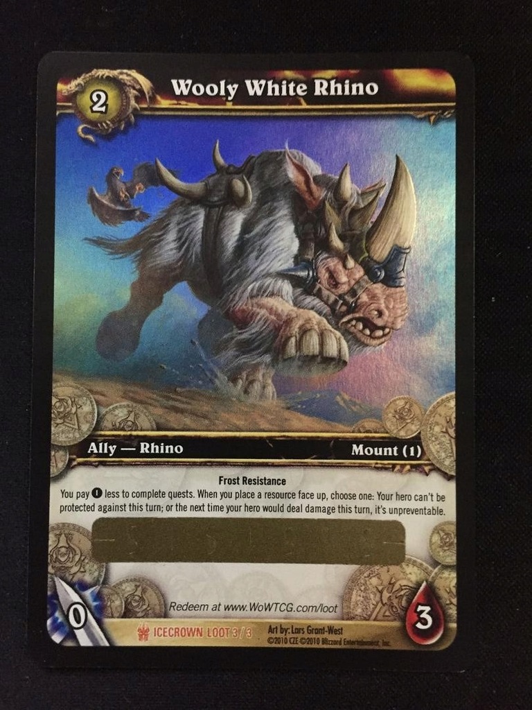 WoW TCG - Wooly White Rhino LOOT - MINT