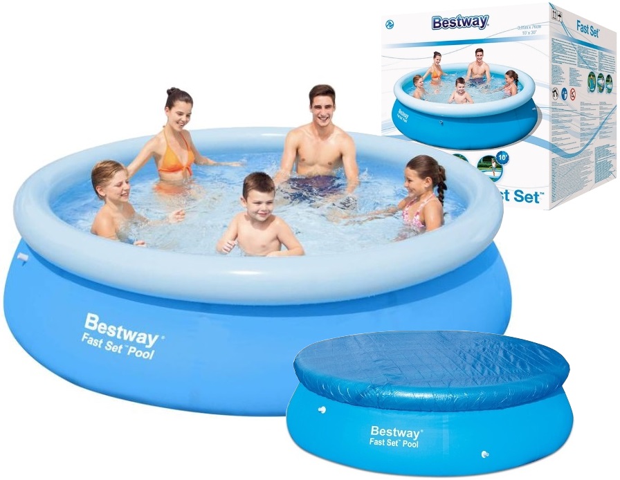 BASEN OGRODOWY ROZPOROWY BESTWAY 305x76 + POKRYWA - 7287802519 ...