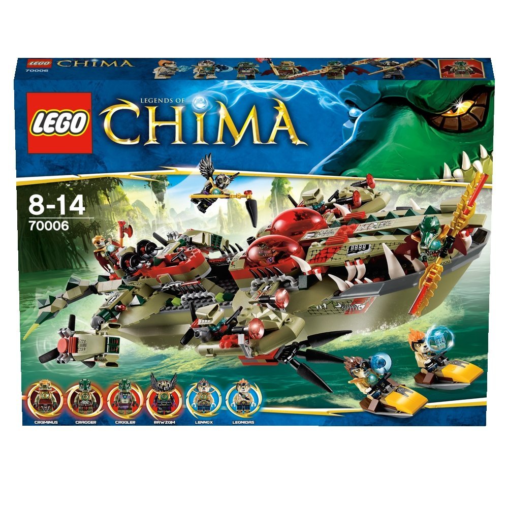 KLOCKI LEGO CHIMA KROKODYLA ŁODŹ CRAGGERA 70006