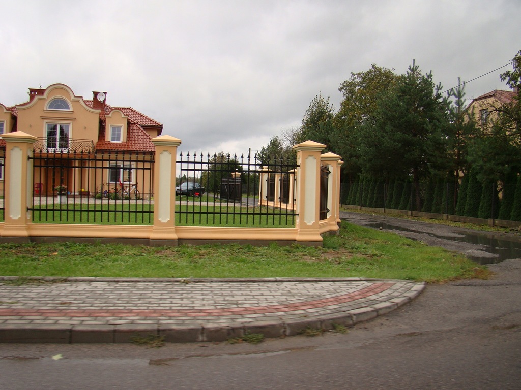 Ogrodzenia Pałacowe,Betonowe,przesla kute