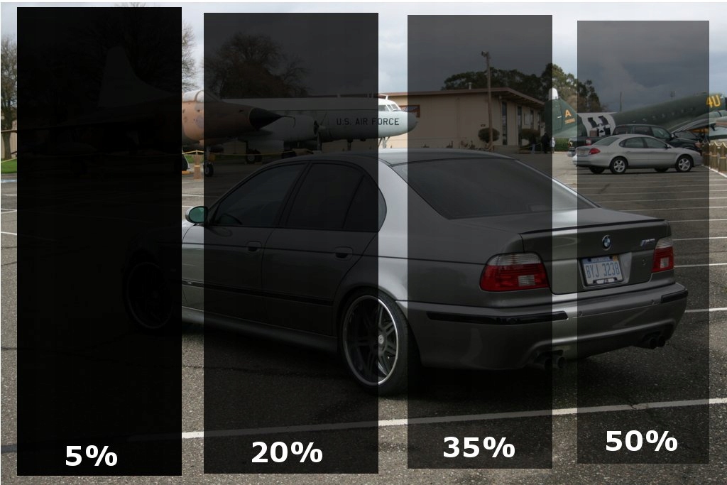 Folia przyciemniająca na tylną szybę BMW e39 sedan