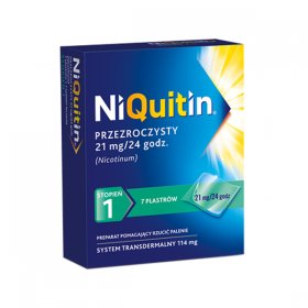Niquitin 21mg/24h,114 mg, I stopień 7szt APTEKA