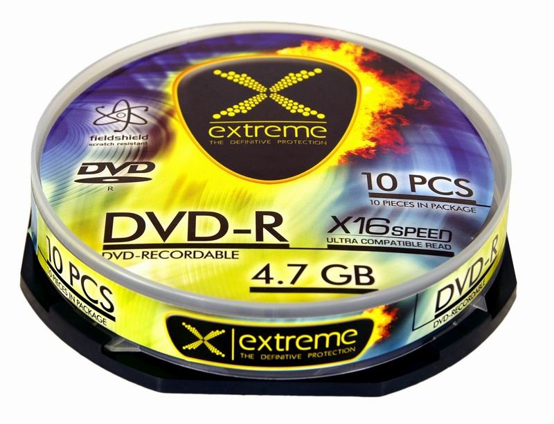 EXTREME DVD-R 4,7 GB x16 - Cake Box 10